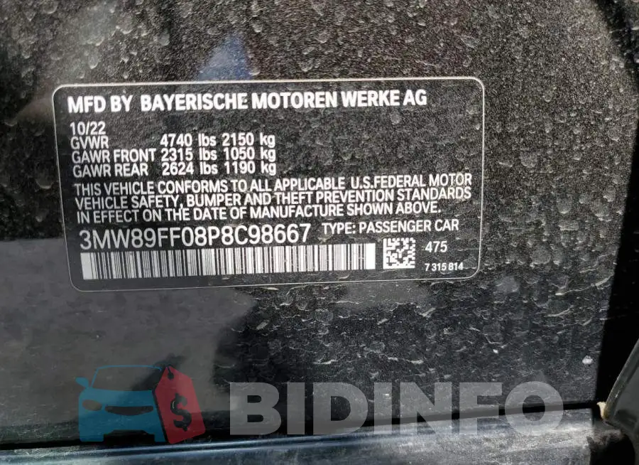 3MW89FF08P8C98667 Photo# 13