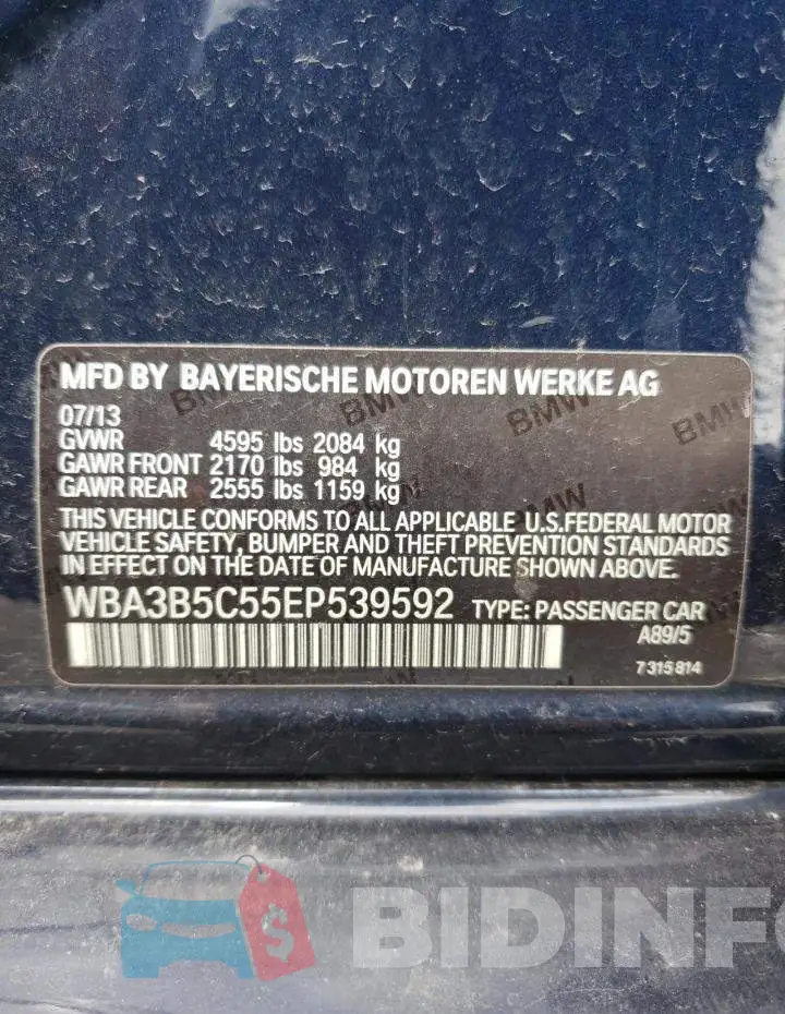 WBA3B5C55EP539592 Photo# 13
