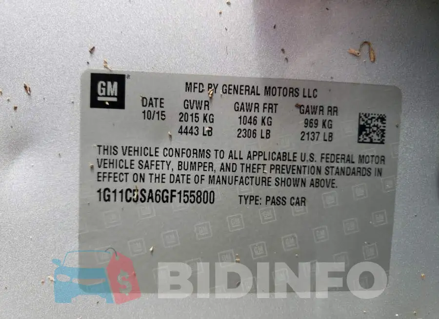 1G11C5SA6GF155800 Photo# 13