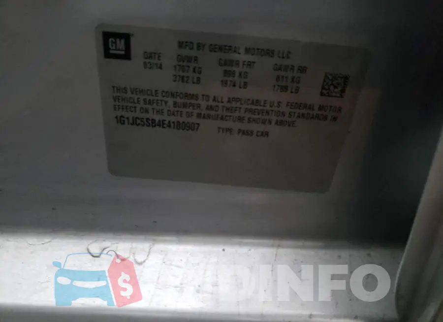 1G1JC5SB4E4180907 Photo# 12