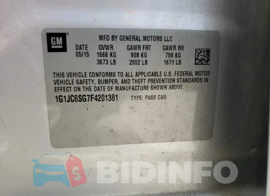1G1JC6SG7F4201381 Photo# 12