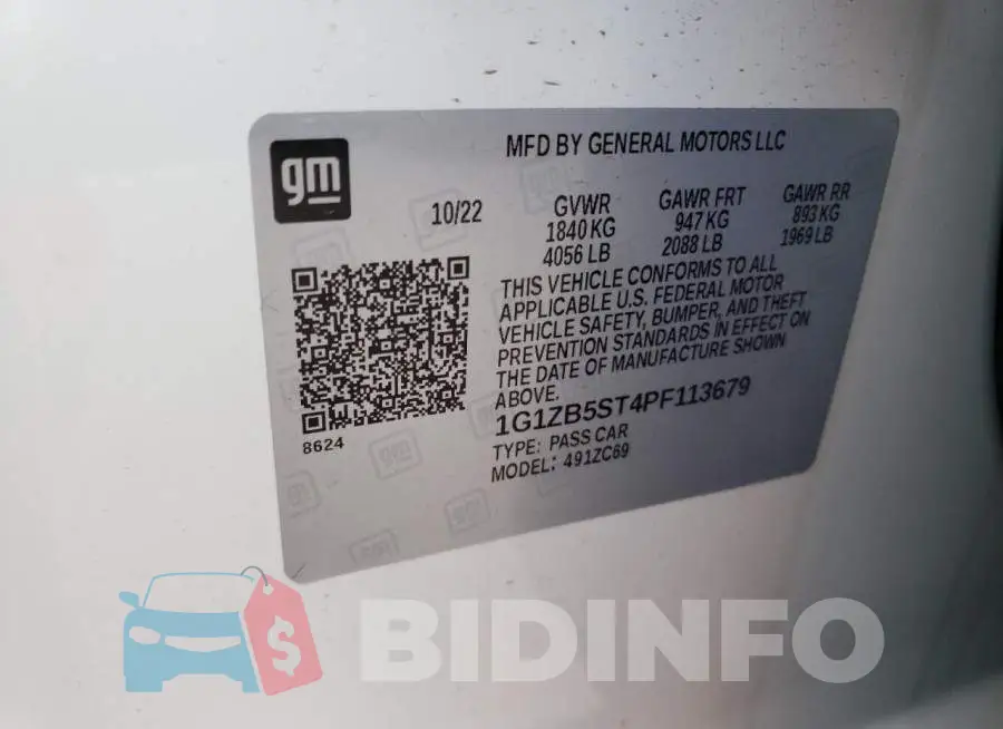 1G1ZB5ST4PF113679 Photo# 12