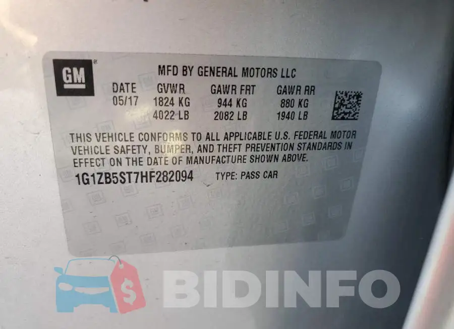 1G1ZB5ST7HF282094 Photo# 13