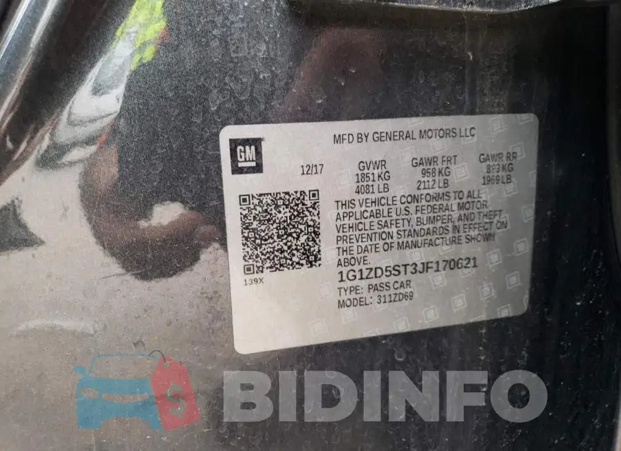 1G1ZD5ST3JF170621 Photo# 12