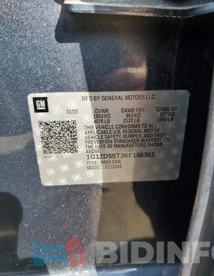 1G1ZD5ST3KF166361 Photo# 12