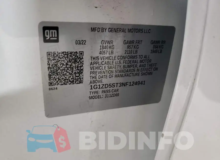 1G1ZD5ST3NF124941 Photo# 12