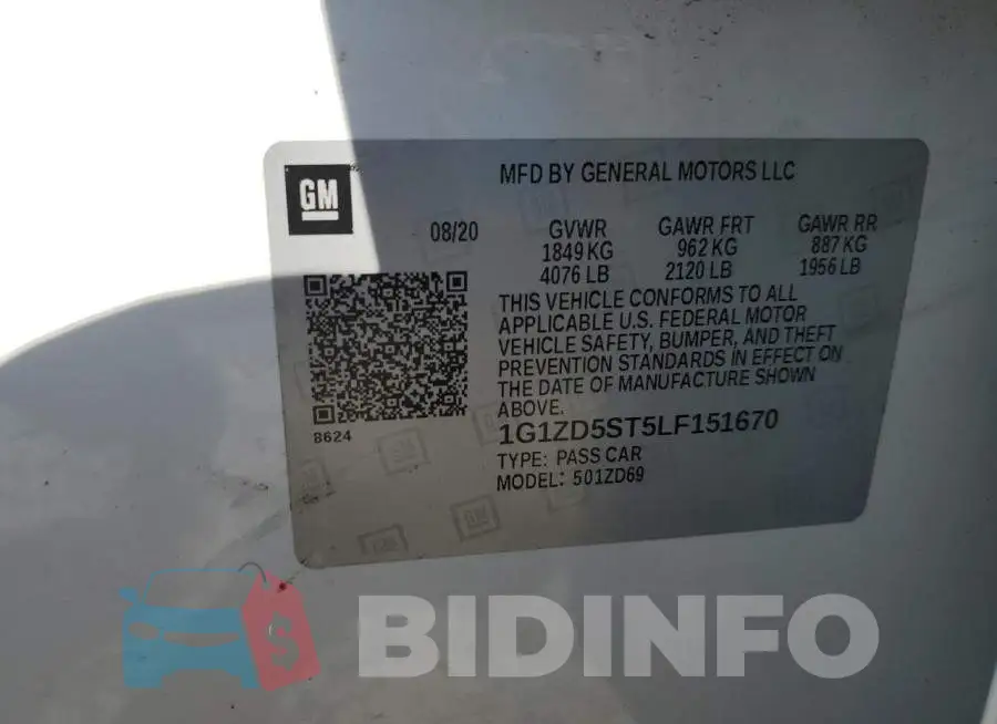 1G1ZD5ST5LF151670 Photo# 12