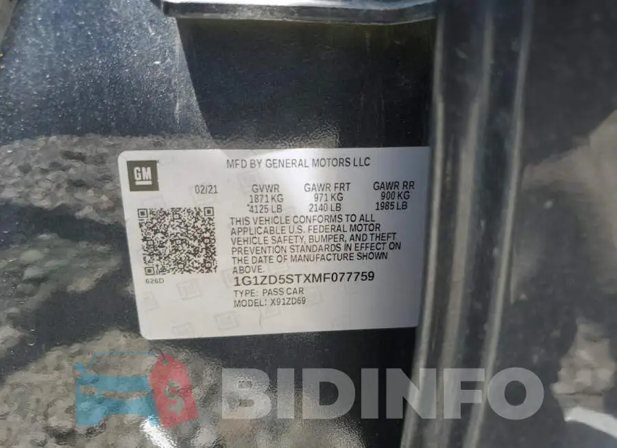 1G1ZD5STXMF077759 Photo# 12