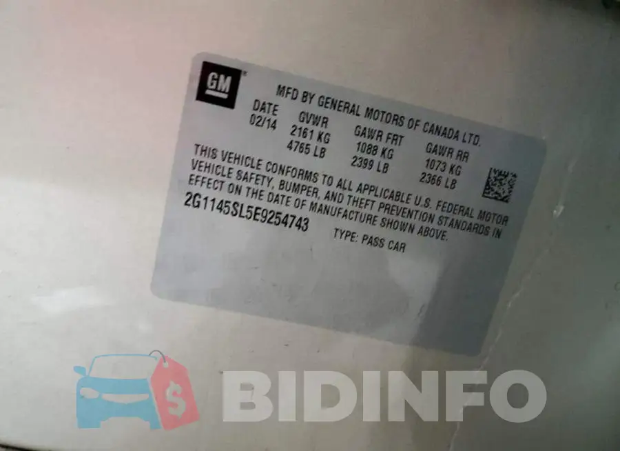2G1145SL5E9254743 Photo# 12