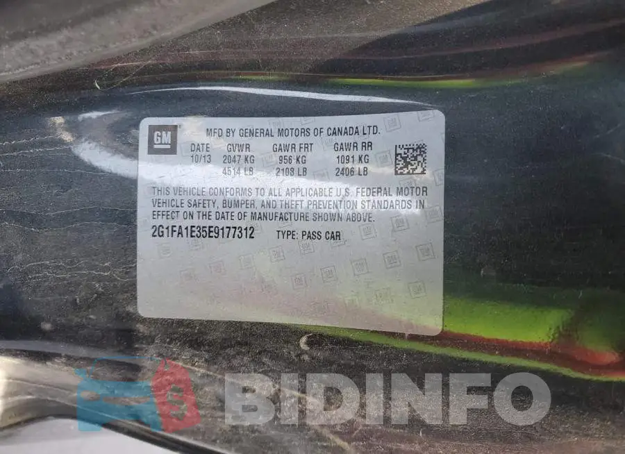 2G1FA1E35E9177312 Photo# 13