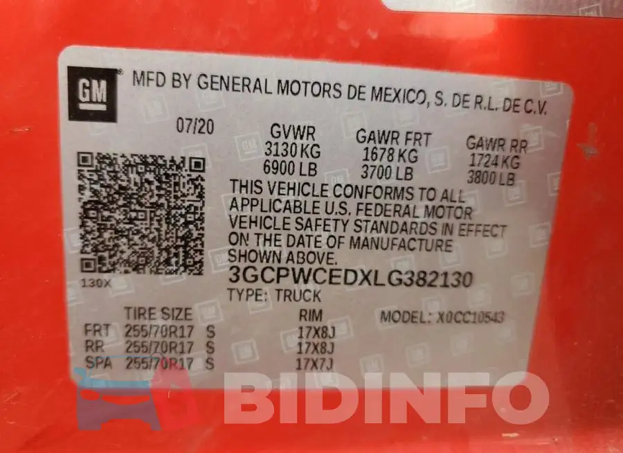 3GCPWCEDXLG382130 Photo# 12