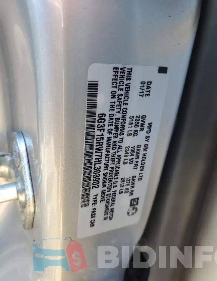 6G3F15RW7HL303902 Photo# 12