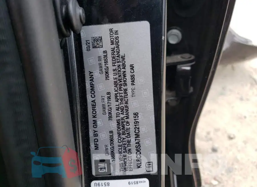 KL8CD6SA7MC219156 Photo# 12