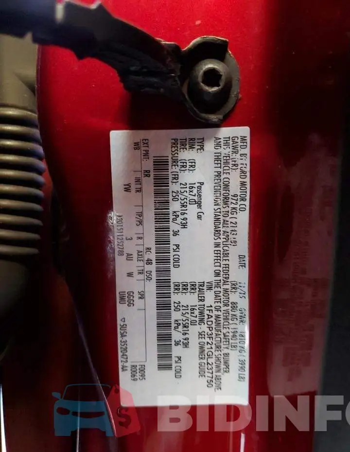1FADP3F21GL237750 Photo# 13