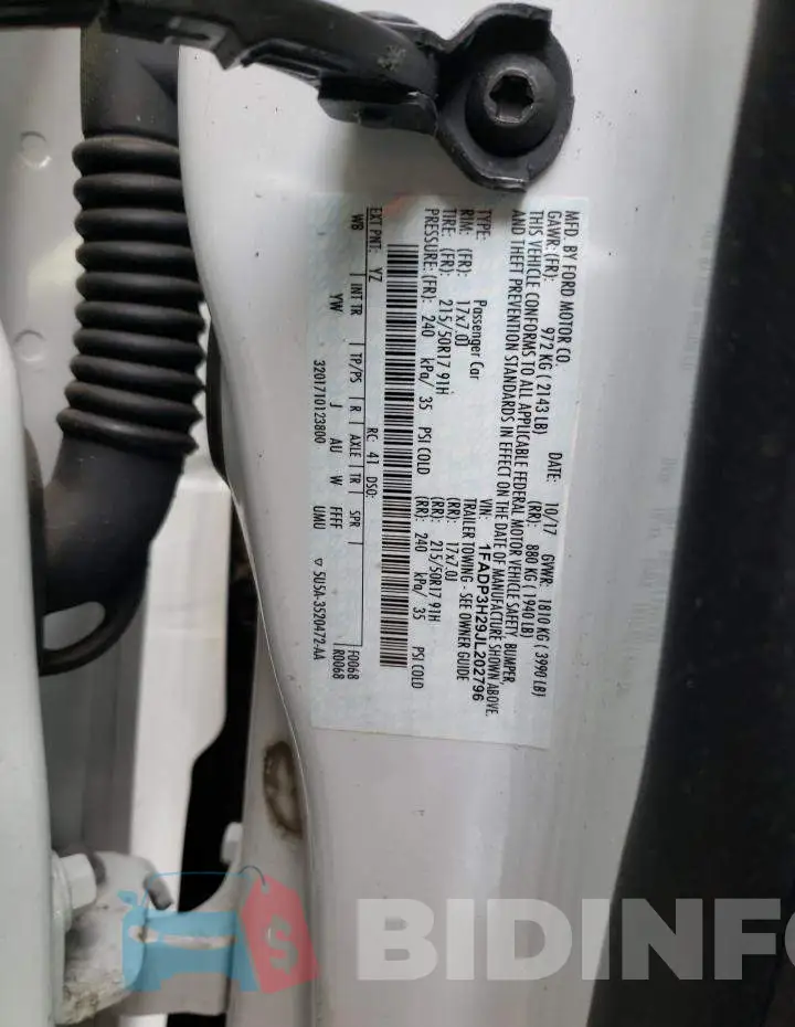 1FADP3H29JL202796 Photo# 13