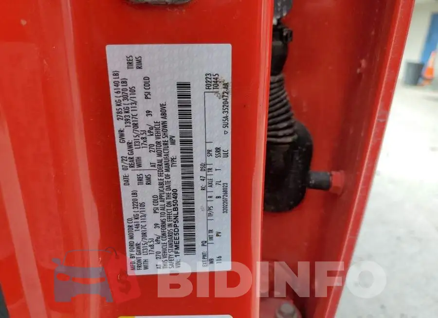1FMEE5DP5NLB50490 Photo# 13