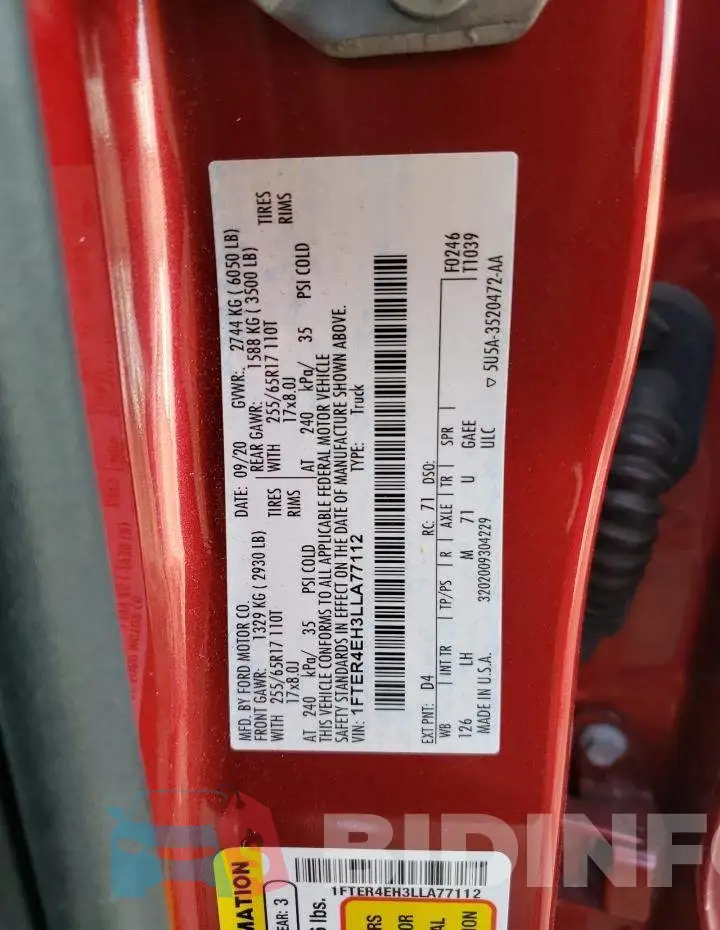 1FTER4EH3LLA77112 Photo# 12