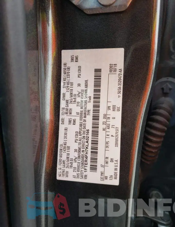1FTER4FH7KLA02166 Photo# 12