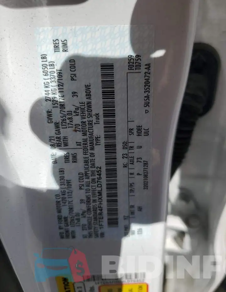 1FTER4FHXMLD76452 Photo# 12