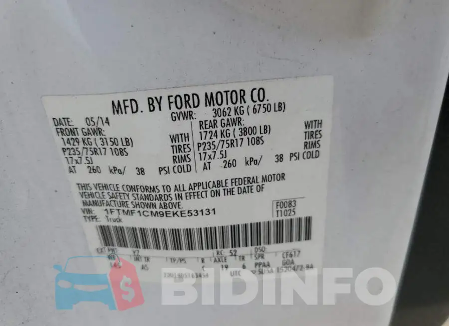 1FTMF1CM9EKE53131 Photo# 12