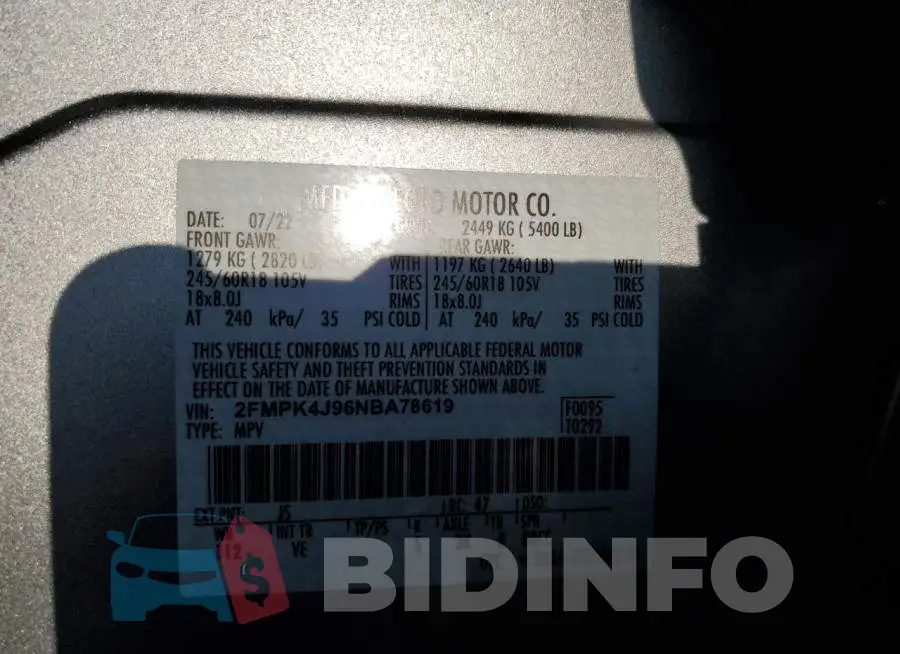 2FMPK4J96NBA78619 Photo# 13