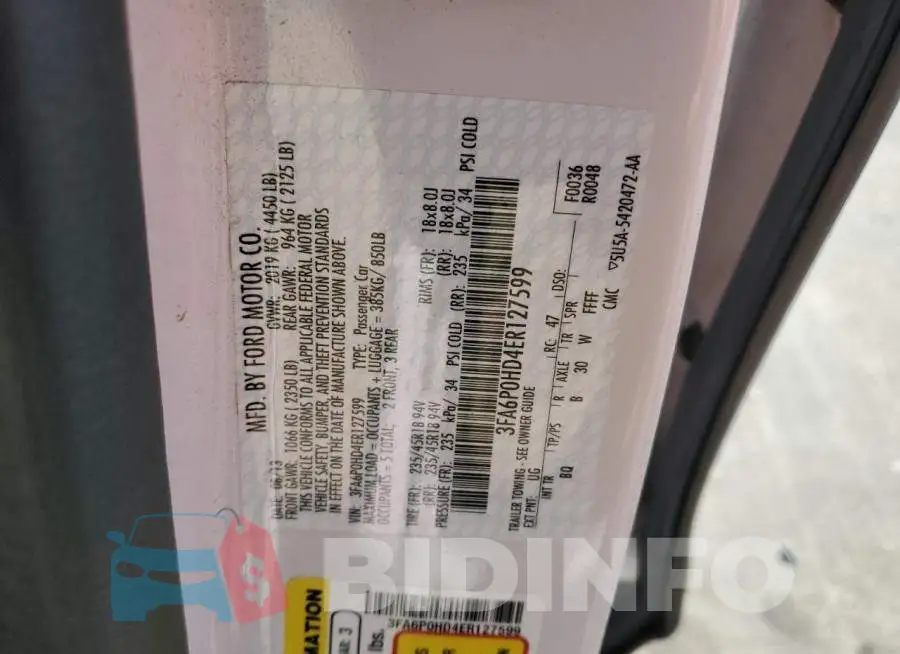 3FA6P0HD4ER127599 Photo# 12