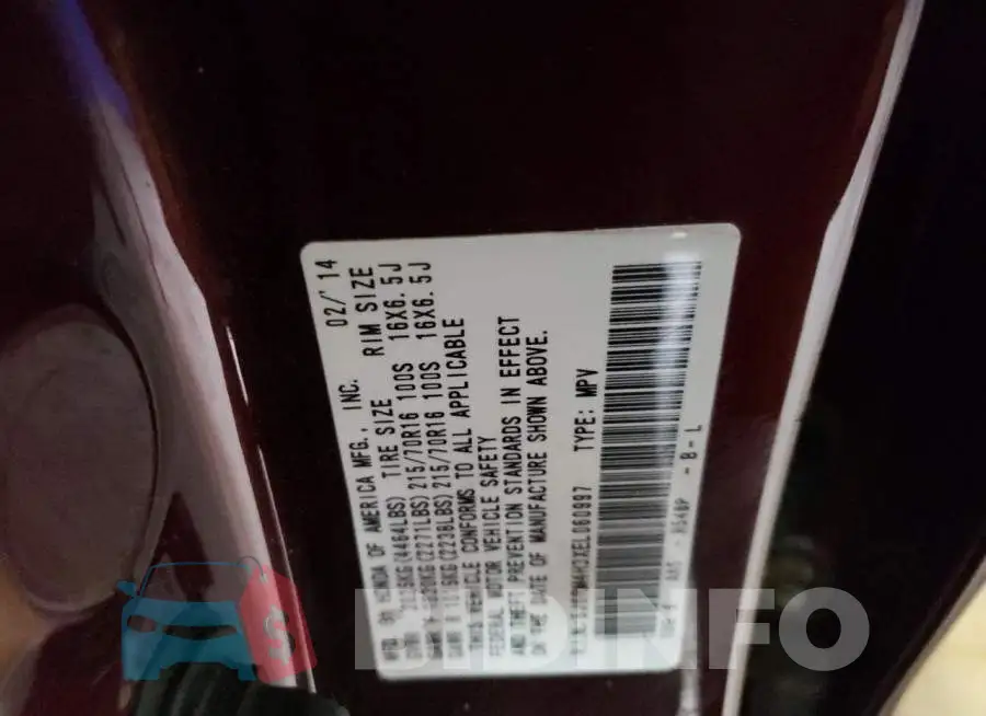 5J6RM4H3XEL060997 Photo# 13