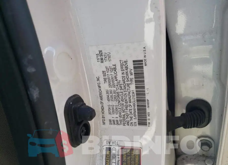5J6RM4H49GL016341 Photo# 13