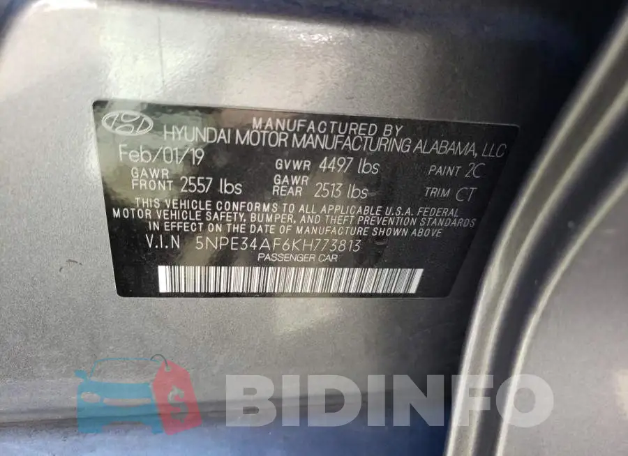5NPE34AF6KH773813 Photo# 12