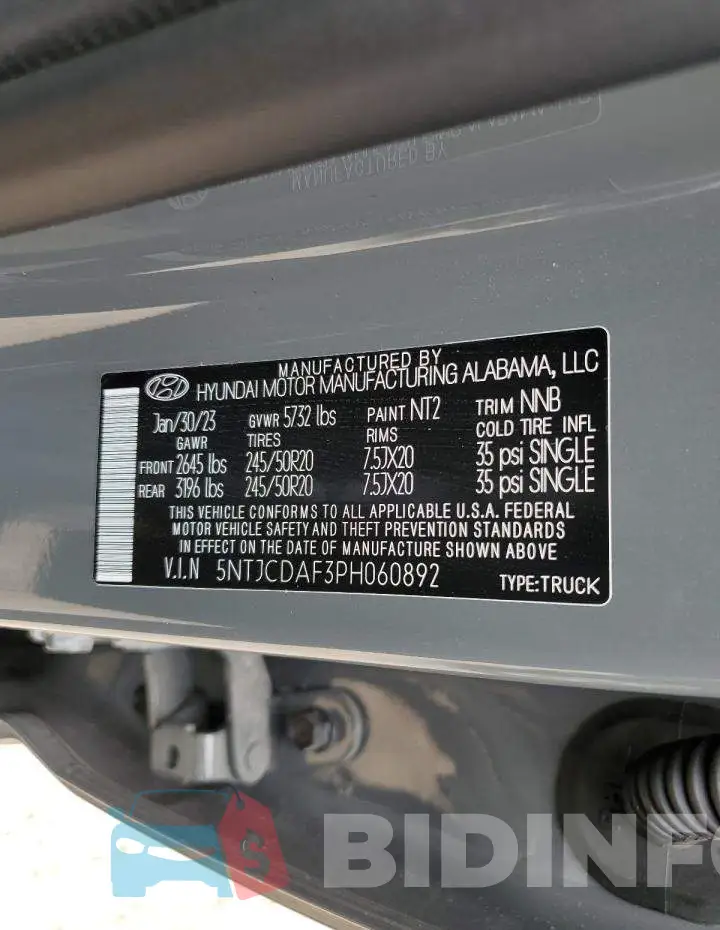 5NTJCDAF3PH060892 Photo# 12