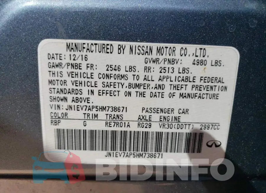 JN1EV7AP5HM738671 Photo# 13
