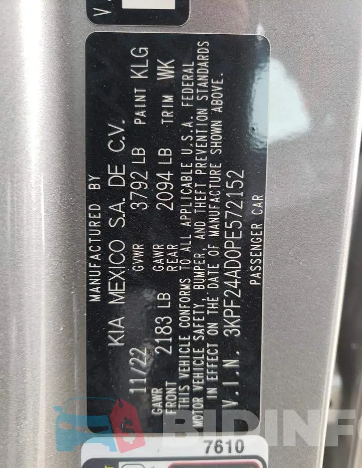 3KPF24AD0PE572152 Photo# 13