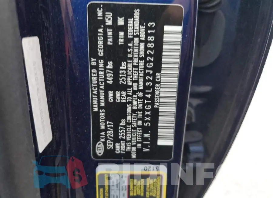5XXGT4L32JG228813 Photo# 12