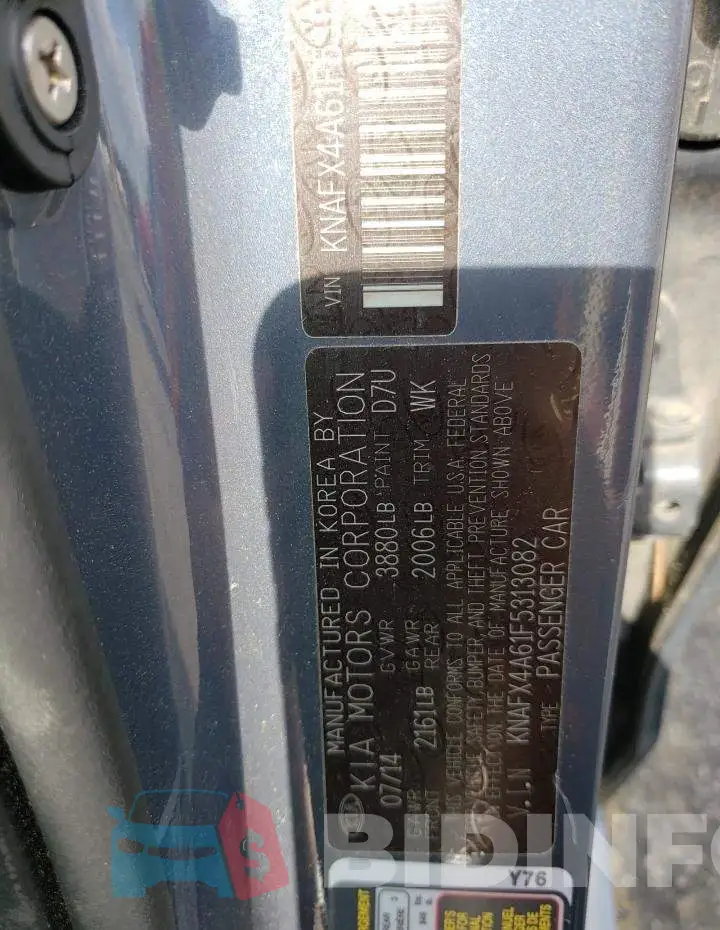 KNAFX4A61F5313082 Photo# 12