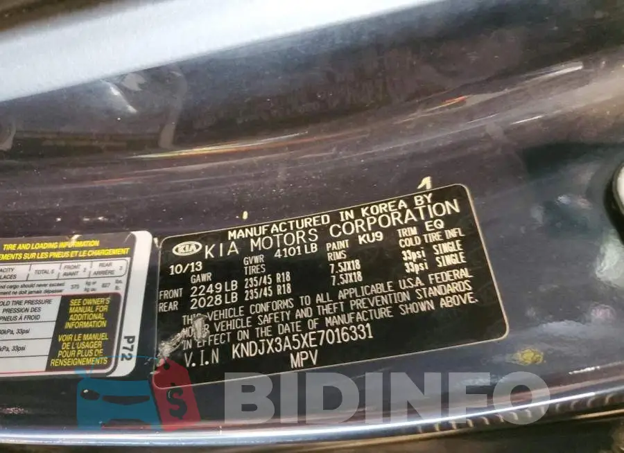 KNDJX3A5XE7016331 Photo# 12