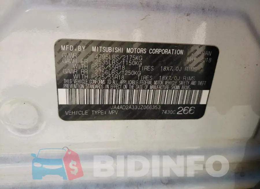 JA4AD2A33JZ066353 Photo# 14
