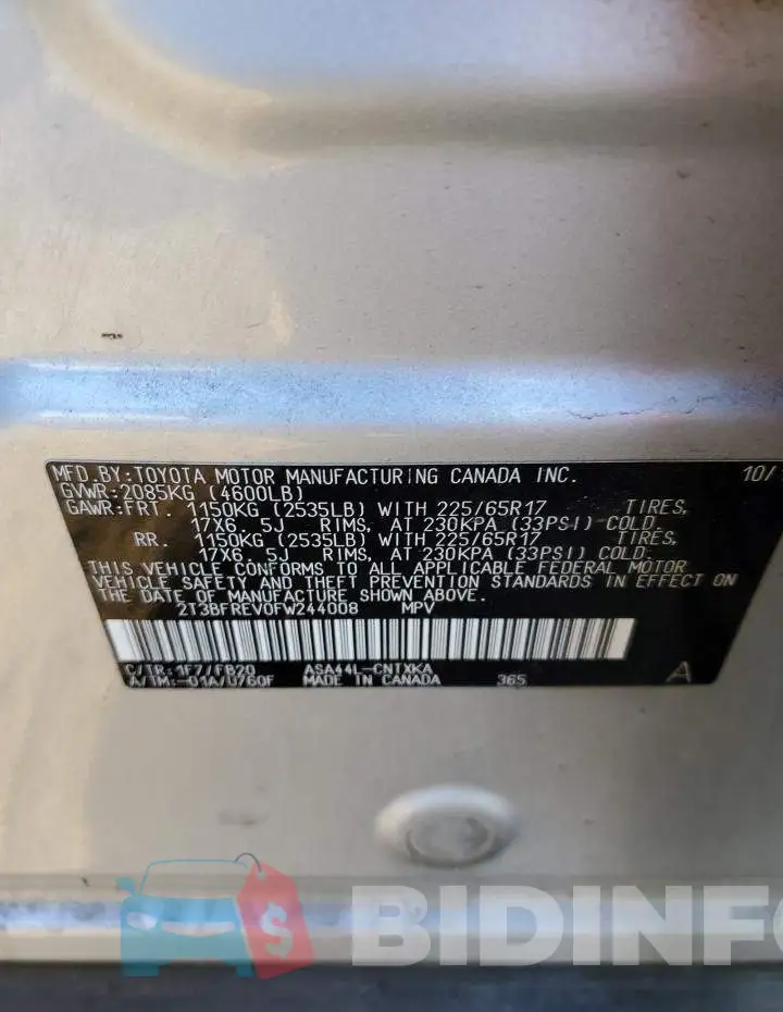 2T3BFREV0FW244008 Photo# 12
