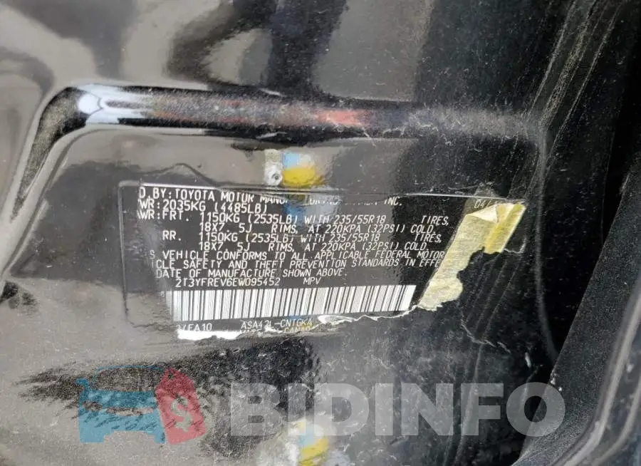 2T3YFREV6EW095452 Photo# 12