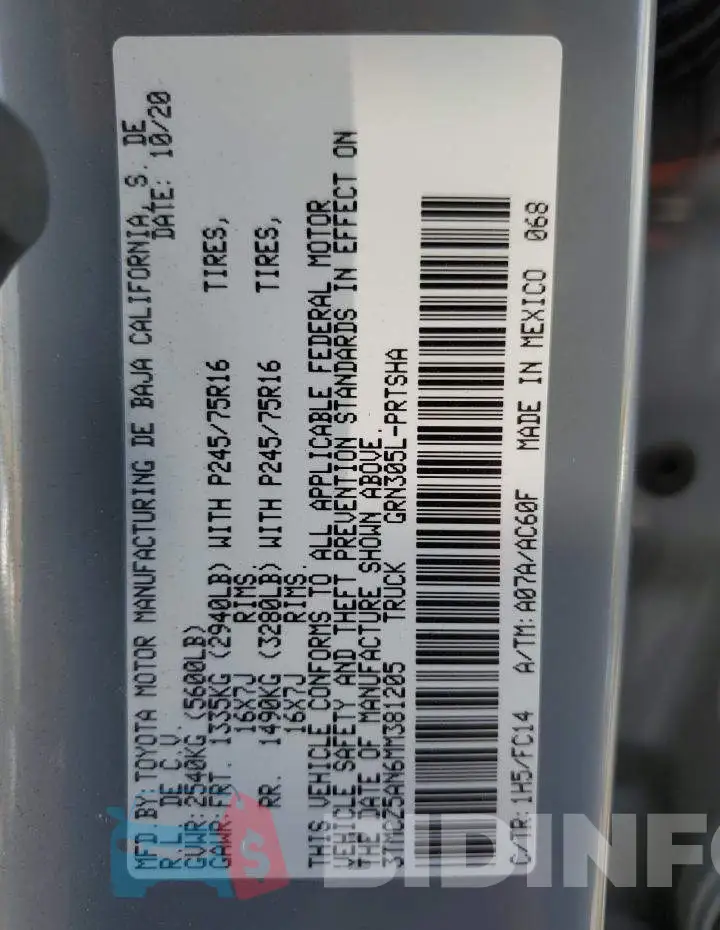 3TMCZ5AN6MM381205 Photo# 12