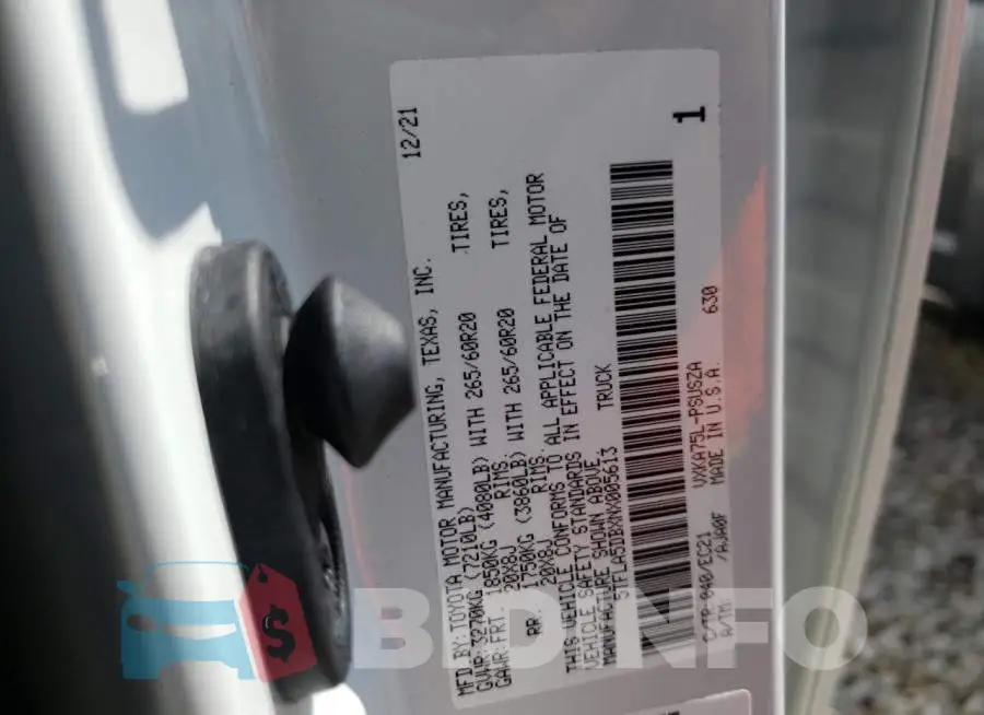 5TFLA5DBXNX005613 Photo# 12