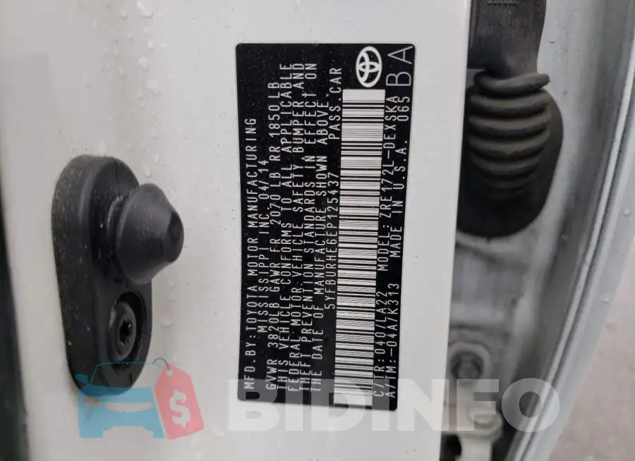 5YFBURHE6EP125437 Photo# 12