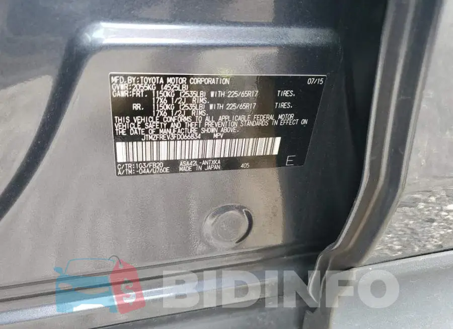 JTMZFREV3FD066834 Photo# 12