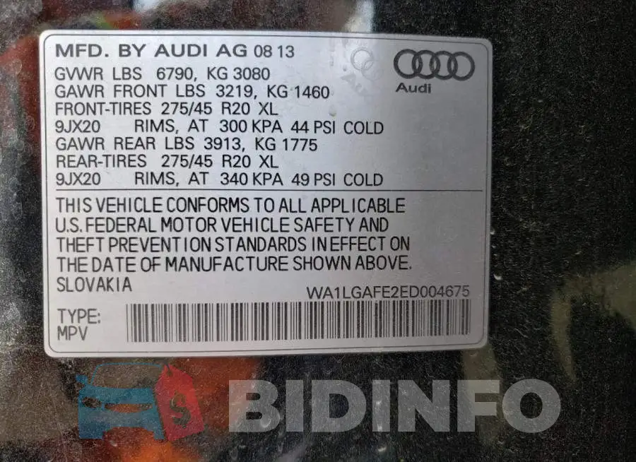 WA1LGAFE2ED004675 Photo# 12