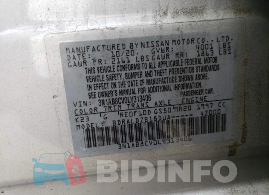 3N1AB8CV0LY313406 Photo# 12