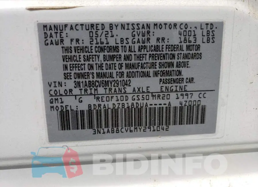 3N1AB8CV6MY291042 Photo# 12