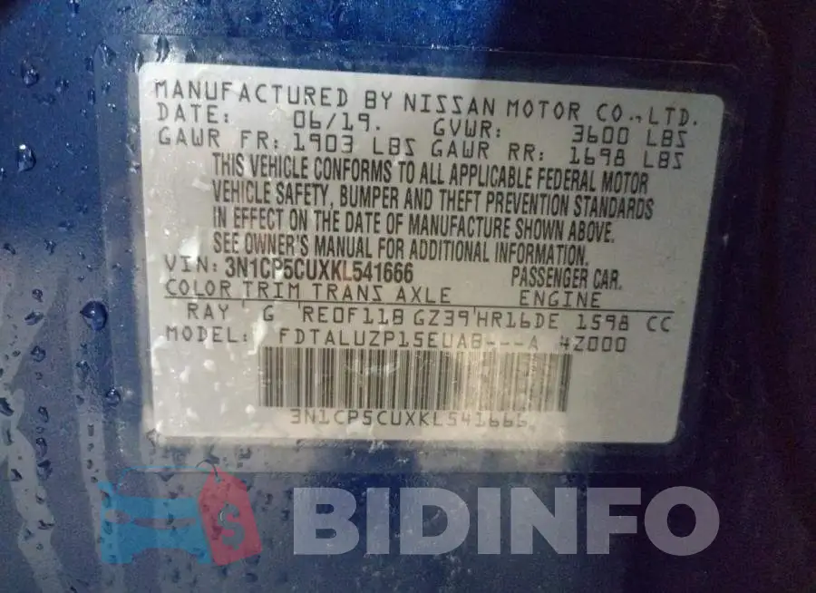 3N1CP5CUXKL541666 Photo# 14
