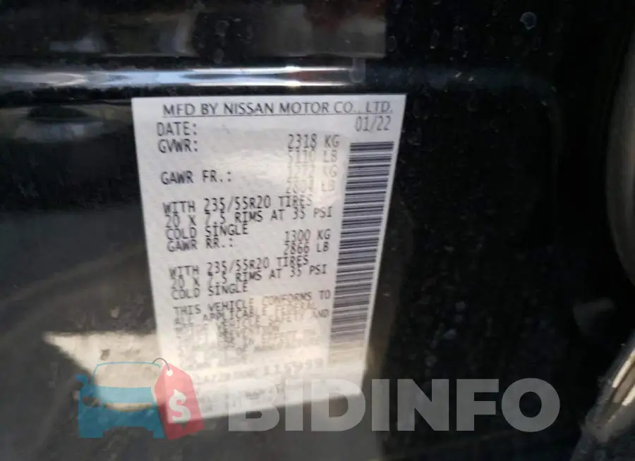 5N1AZ2BJXNC115959 Photo# 12