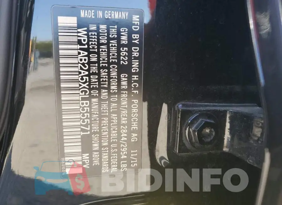 WP1AB2A5XGLB55571 Photo# 13
