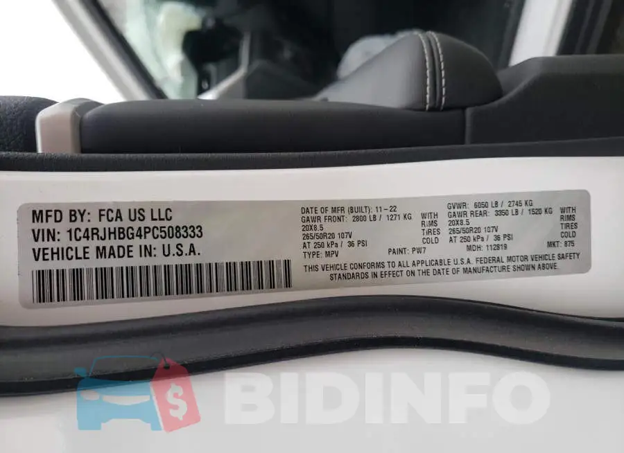 1C4RJHBG4PC508333 Photo# 12