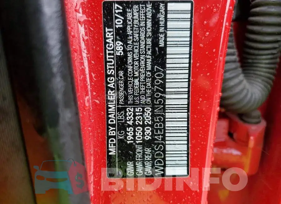 WDDSJ4EB5JN597907 Photo# 12